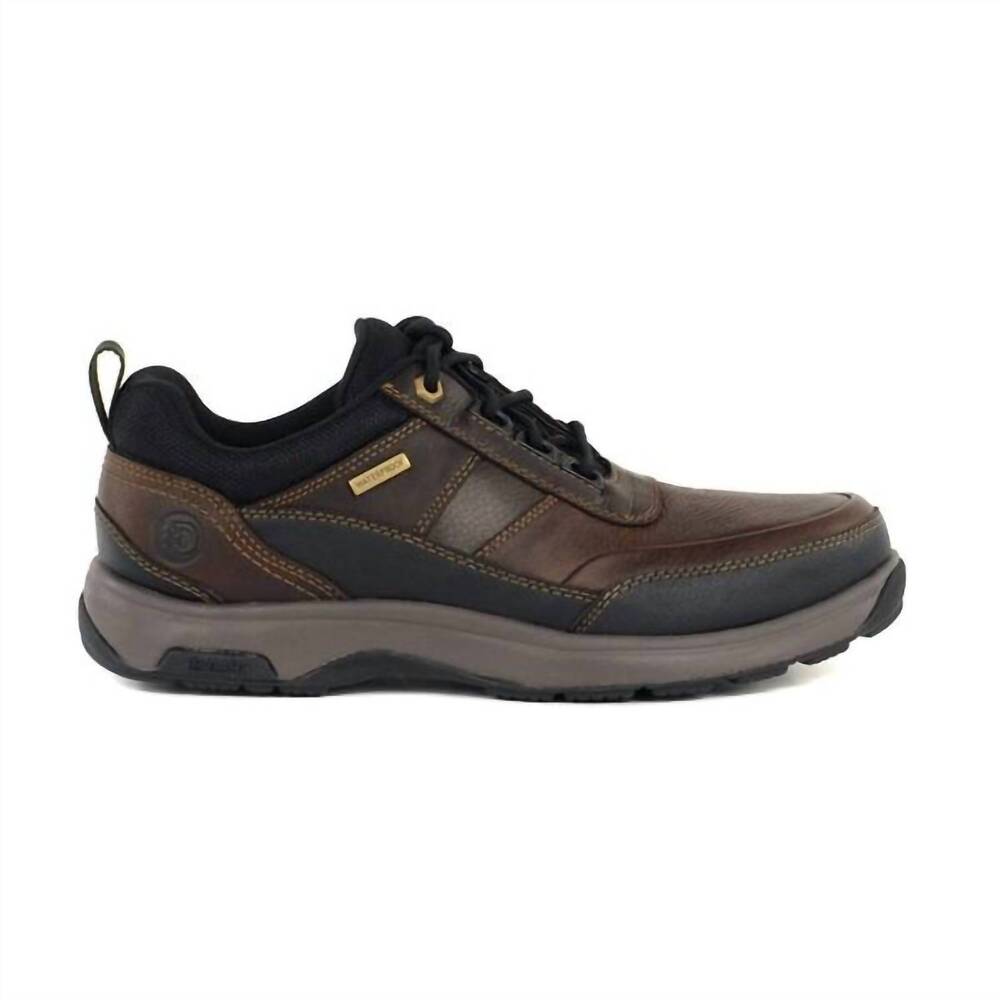 NEW DUNHAM men's country low waterproof shoes in chocolate